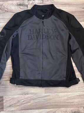 Harley-Davidson Men’s Willie G Skull Mesh Motorcycle Riding Biker Jacket size XL
